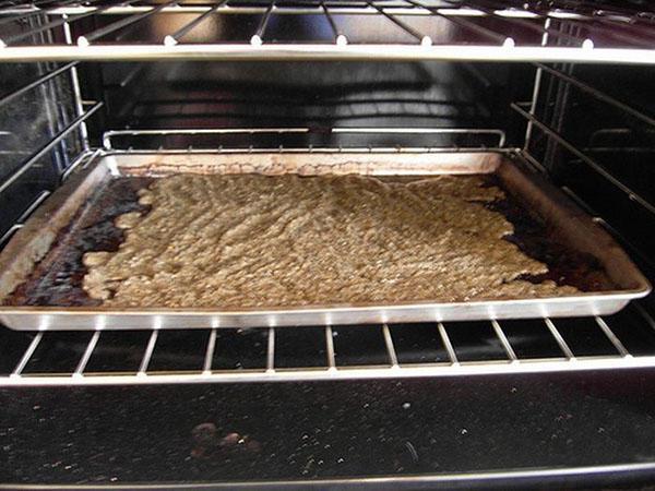 gelaagdheid van zaden in de oven