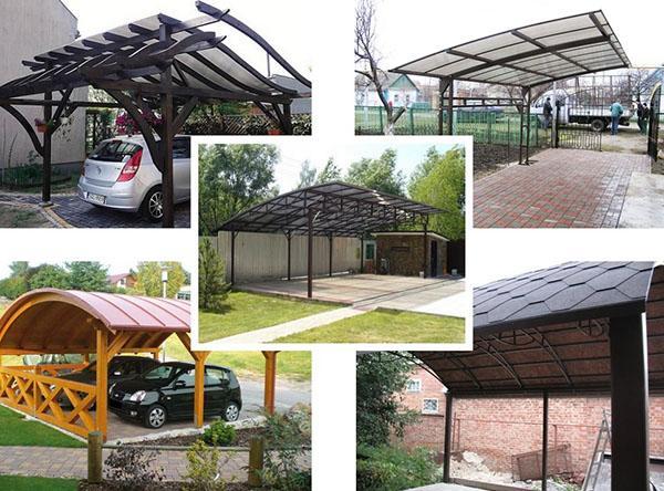 soorten carports in het land