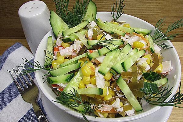 salade met toevoeging van zeewier