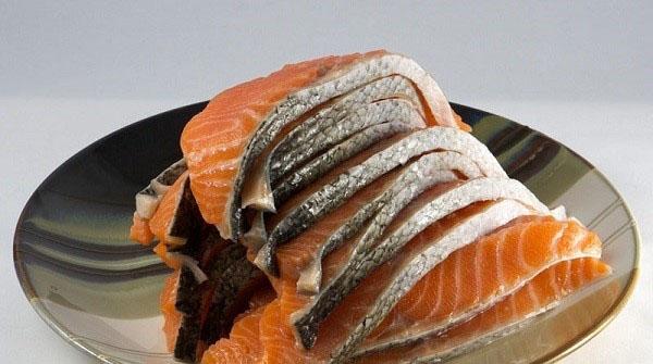 zalm hakken