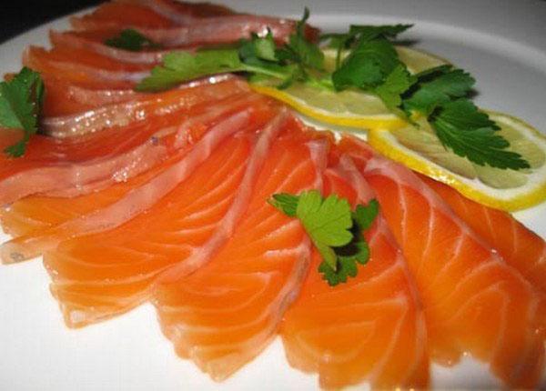 pittige gezouten zalm