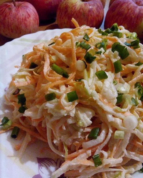 daikon en appelsalade