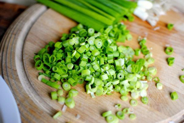 groene uien zijn rijk aan vitamines